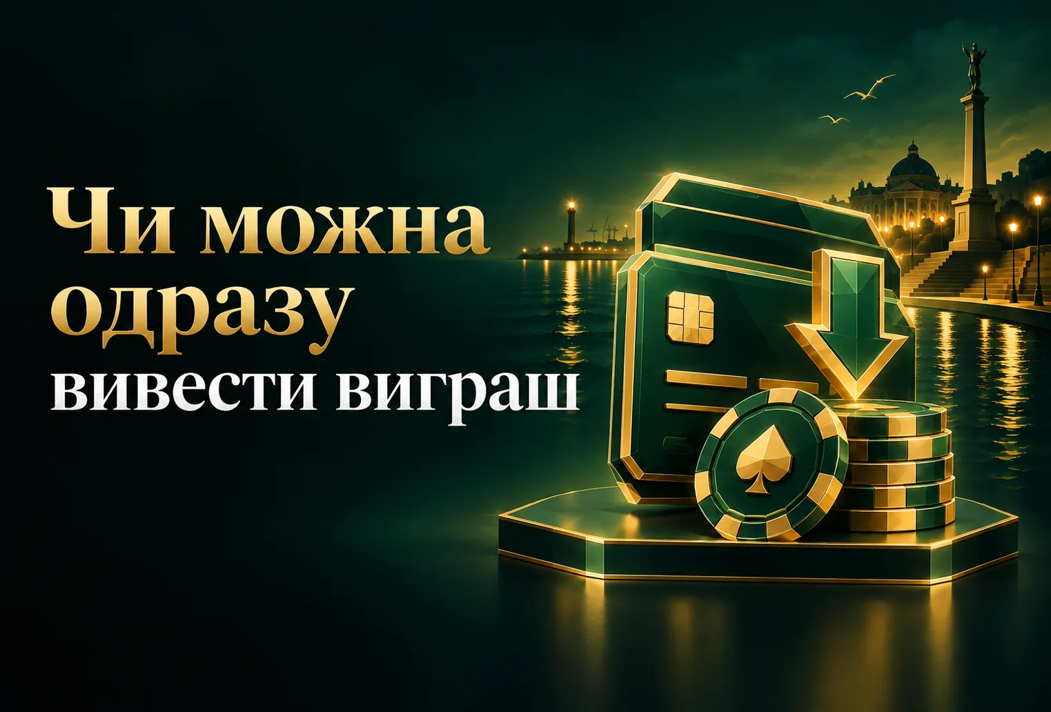 Чи можна одразу вивести виграш
