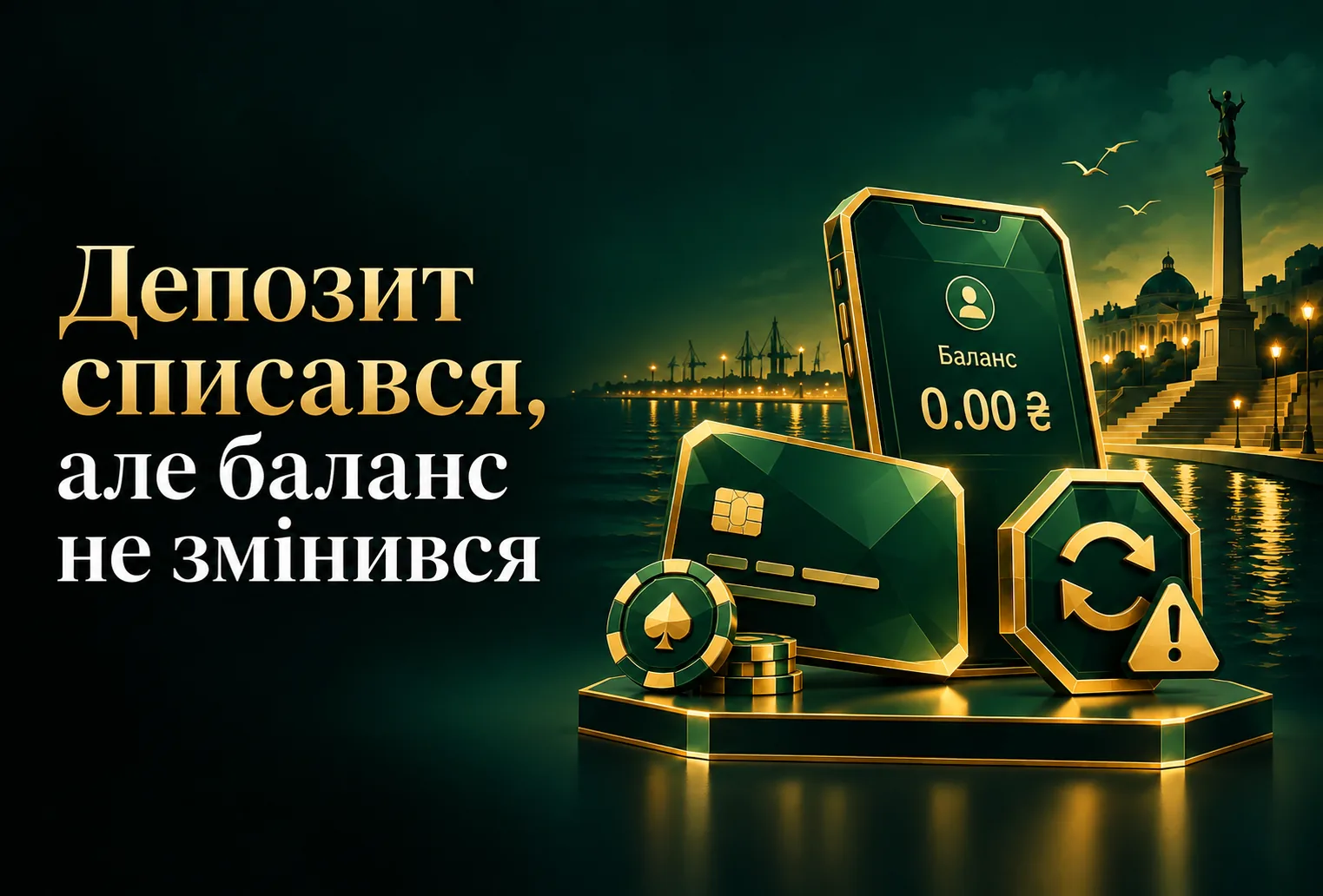 Депозит списався, але баланс не змінився